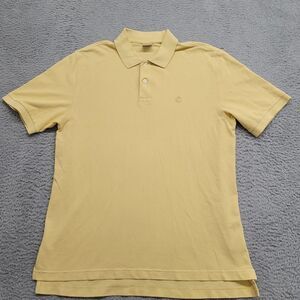 Brooks Brothers Shirt Mens Large Yellow Performance Polo Original Fit 1818 Golf‎